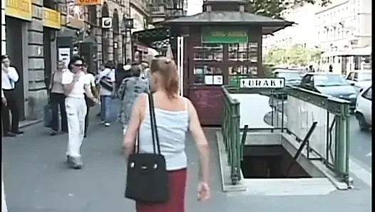 Cock hungry mature blonde making out with all  bathroom visitors