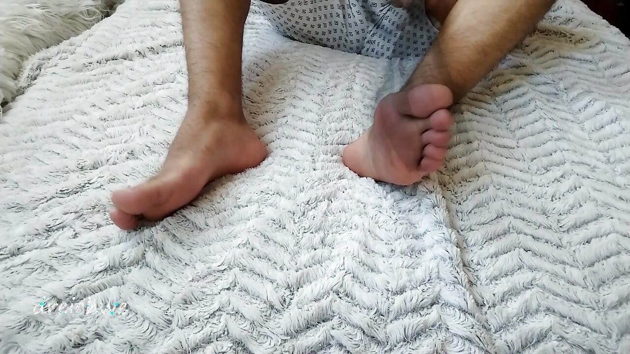 Foot fetish with BDSM spanking
