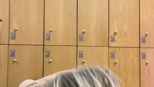 // I Take You with Me to the Women's Locker Room and Shower // Part 1