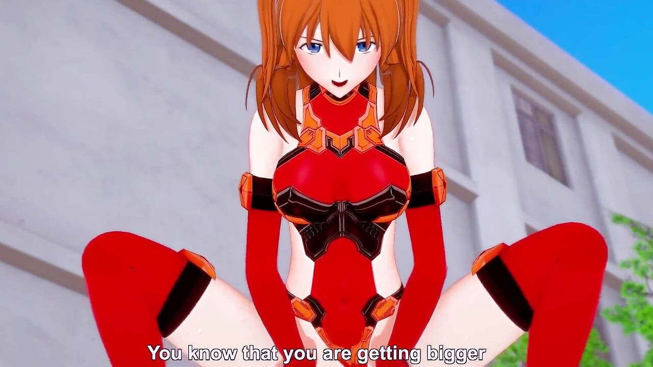 Asuka jahanje: Neon Genesis Evangelion hentai parodija