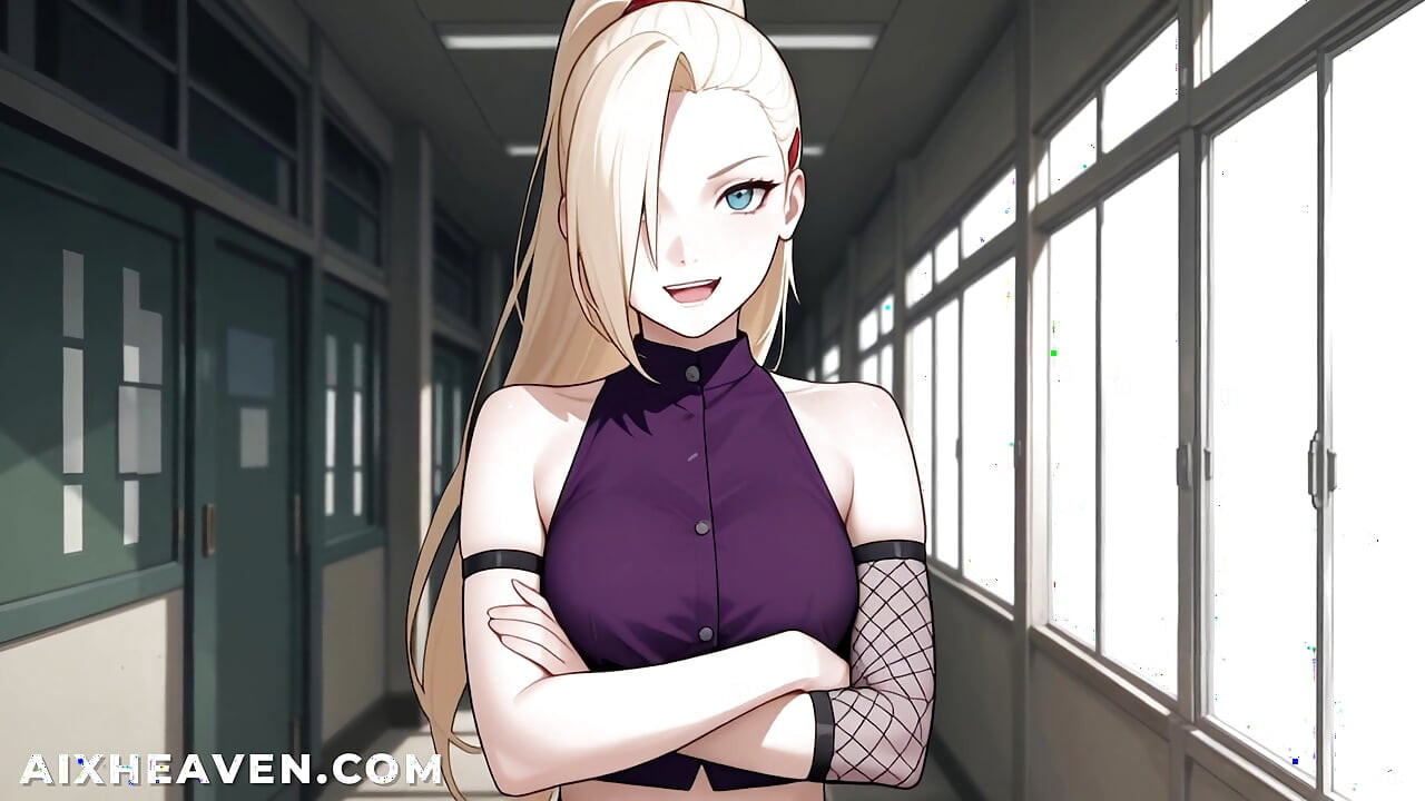 Ino Yamanaka jebe novog člana tima 10! Naruto hentai bez cenzure