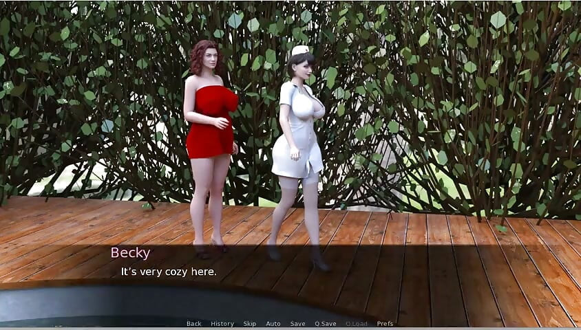 Milftopia - juego de roles - orgía de fisting en la piscina