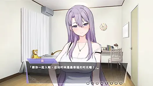 Hentai oyunu - mutluluk çift kişilik oda - olgun gümüş bebek buharlı banyoda seks ve samimi gece sikişinin tadını çıkarıyor - serbest mod