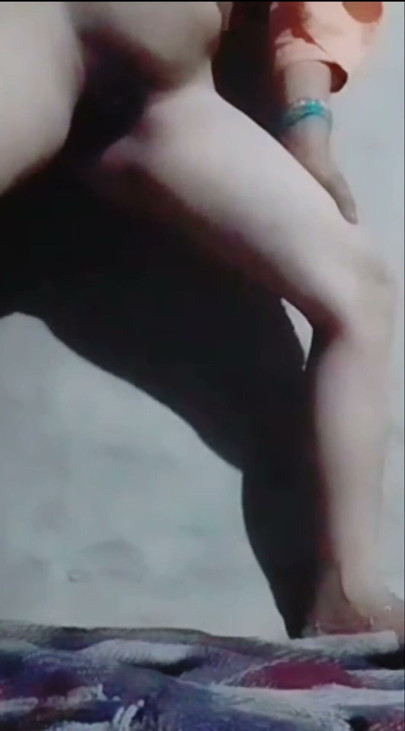 The hot girl is having a lot of fun while masturbating, pressing her breasts and caressing her nipples, she is getting orgasm an | Clip 2