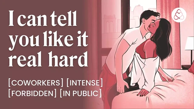 Cock-hungry coworker teases me at work  Colleague hardcore hotel fuck  ASMR spanking naughty coworker