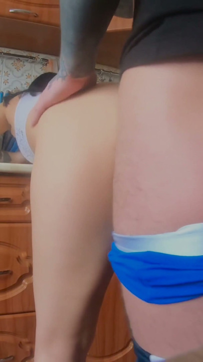 Kitchen Sex After Her Long Day at Work | Clip 2