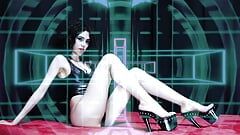 Body Goddess Worship - Rebecca Diamante female domination italian mistress goddess worship brunette high heels long legs fetish