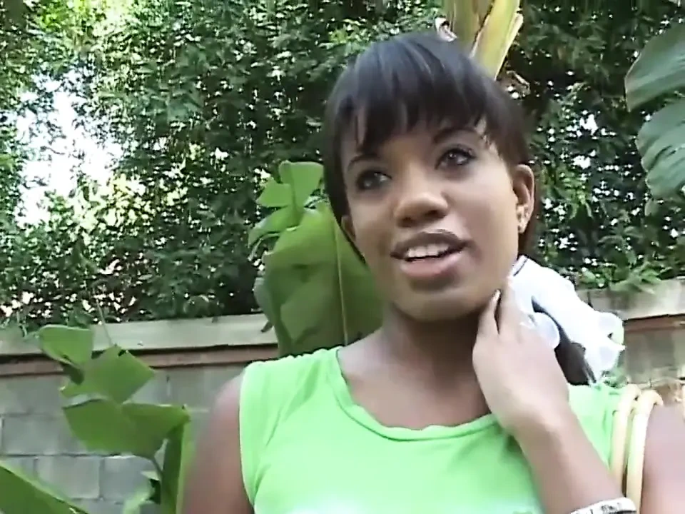 Small tits black babe pussy fucking in dogging position