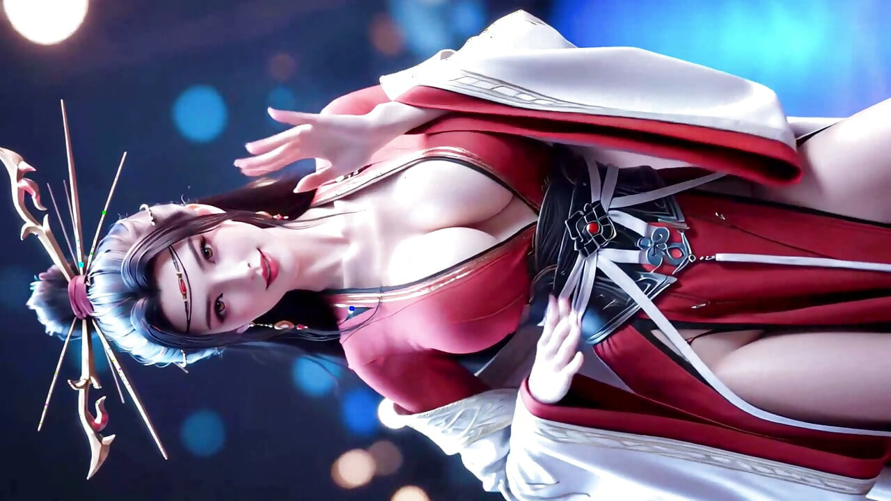 Bela dança feminina do Ninja e sua inesquecível noite de emoções explodindo AI