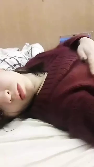 Daytime homemade striptease with gentle masturbation and orgasm