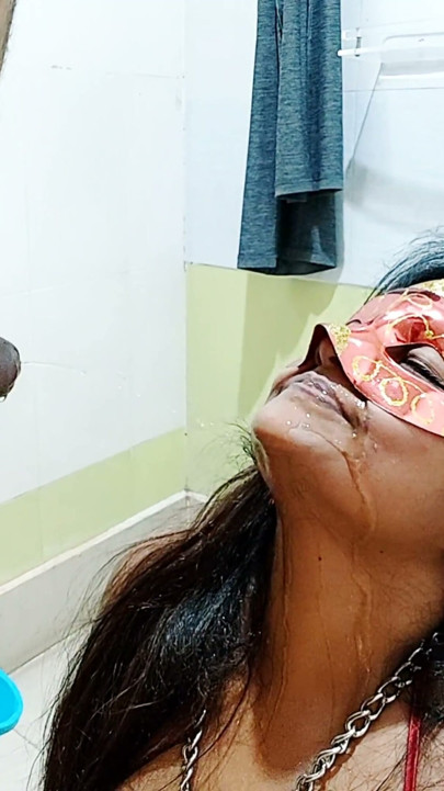 Indian BDSM Slave Olivia Uncut Domination Slap, Deep Rimjob, Blowjob, Smoking, Piss Play, Golden Shower Punishment Training | Clip 3