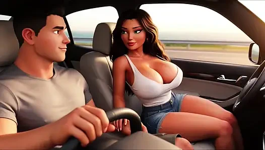 Чувственная страстная ночь с красивой сладострастной женщиной на роскошном океанском круизе под романтическим лунным светом Светится