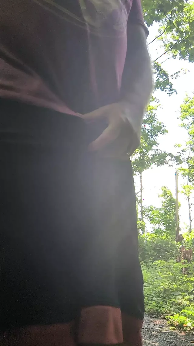 Jerking off on a Hot Day in the Woods