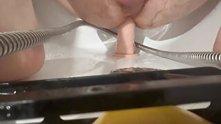 Boy trying dildo first time
