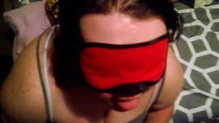 Blindfold blowjob