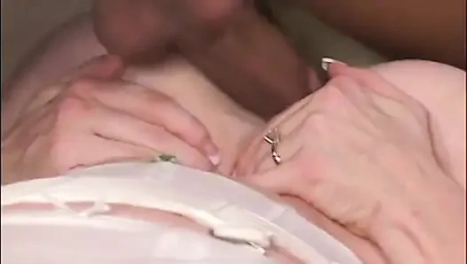 Stud Bangs Two Hos with Huge Jugs Who Titty Fuck and Eat Cum