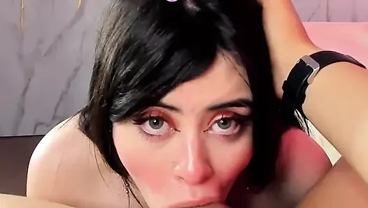 Secretly in the house: Sucking my stepbrother's cock.