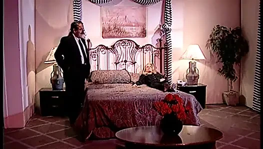 Blonde with Fake Tits Seduces Fat Dude