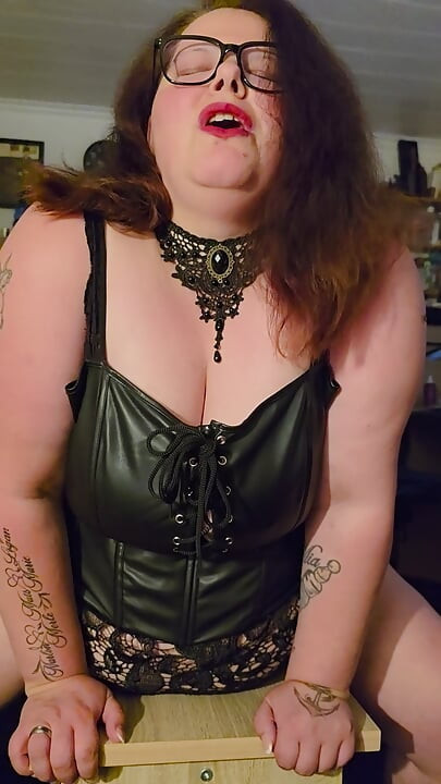 Curvy Angy had to ride the thick dildo.