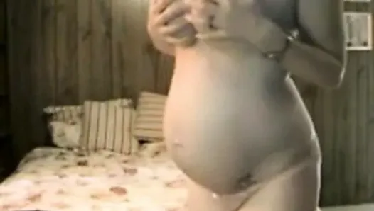 Pregnant wife humiliates her husband on webcam