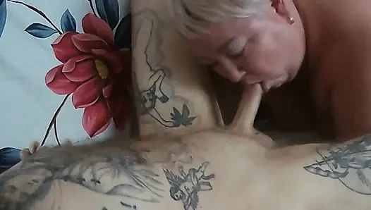 Ateşli sabah kayınvalidesinin oral seksiyle başladı