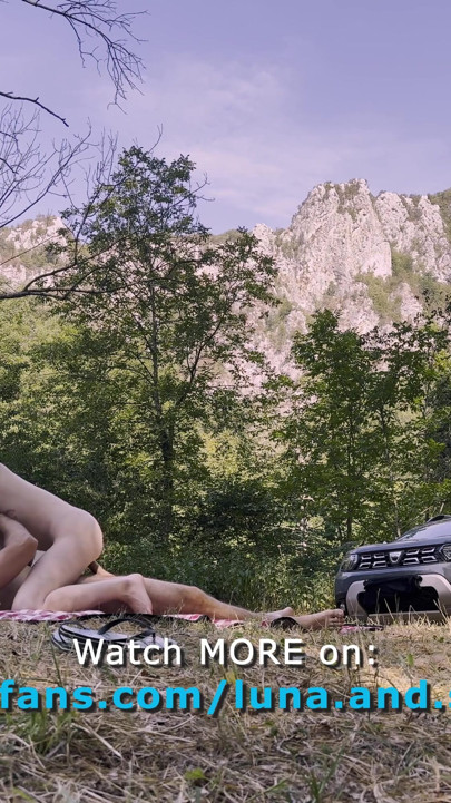 We Camped in the Mountains and Fucked on the Picnic Blanket - Real Amateur Couple (POV & Cumshot) | Clip 2