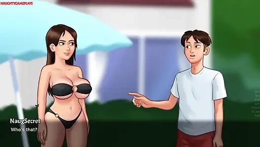 Summertime Saga Part 30 By DarkCookie - MILF Landlady Sucks His Huge Cock and Gives Him a Nice Foot job