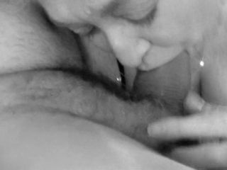 Homemade Big cumshot in mouth and swallow Part III