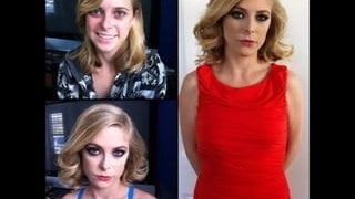 Pornostars mit &amp; ohne Make-up