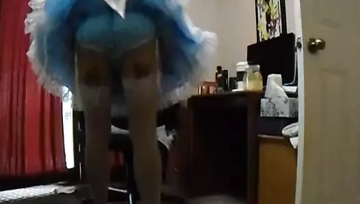 Kadın kılıklı pembe göt tıkacı