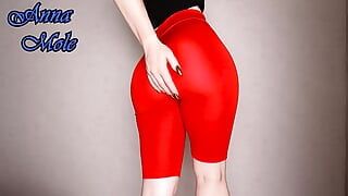 Yoga tights pawg em leggings de spandex spandex alto espanca seu suculento ass breeches