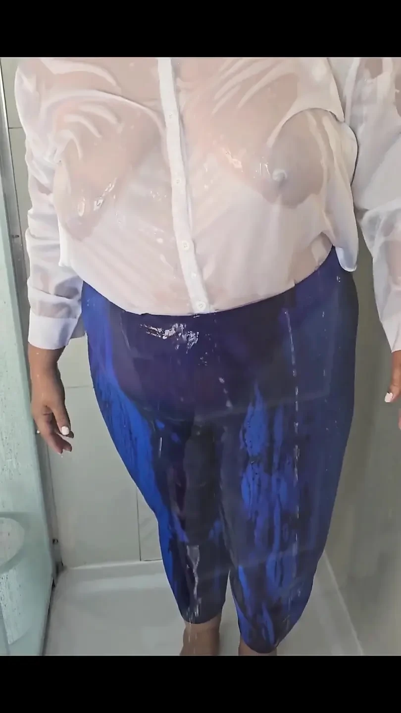 White Satin Blouse Shower
