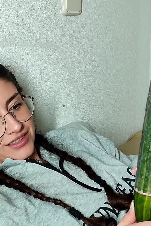 Only Members Cucumber Masturbating