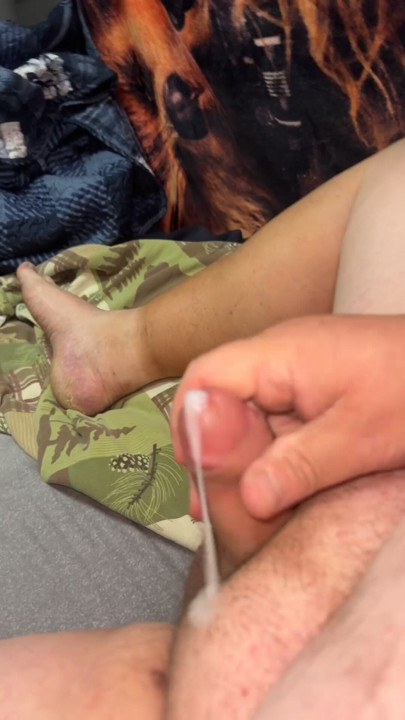 Nice thick trucker cum shot hiding from co druver