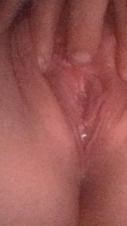 Wife pussy getting touched till cum drips down her sweet pussy dirty little whore wants cock | Clip 1