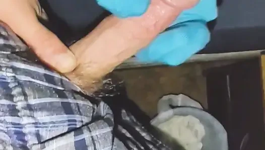 Сексуальная синяя лодыжка, носка, дрочка, дрочка носка