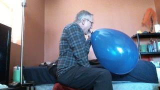 Popiersie balonu i jerk, bez spermy - retro - balonik