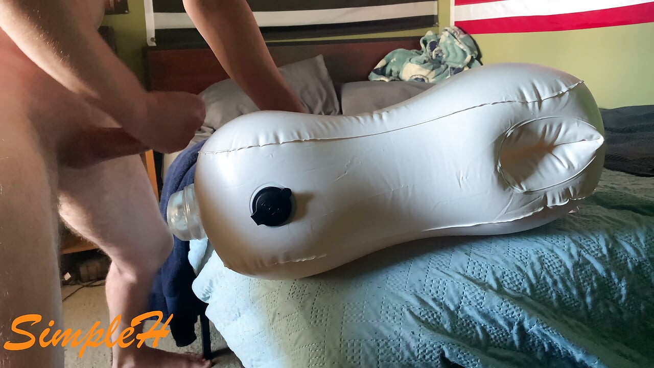 Dogging my clear pocket pussy