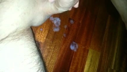Cumshot on the floor