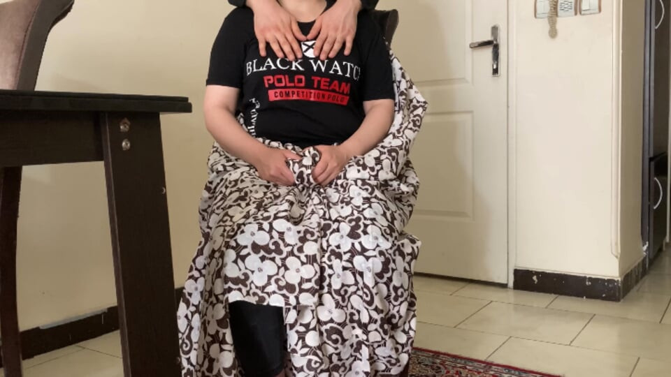 Iranian hijab milf came to my house