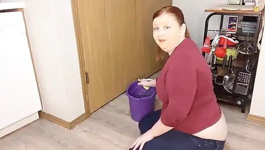 Раскрой жопу, очистка пола