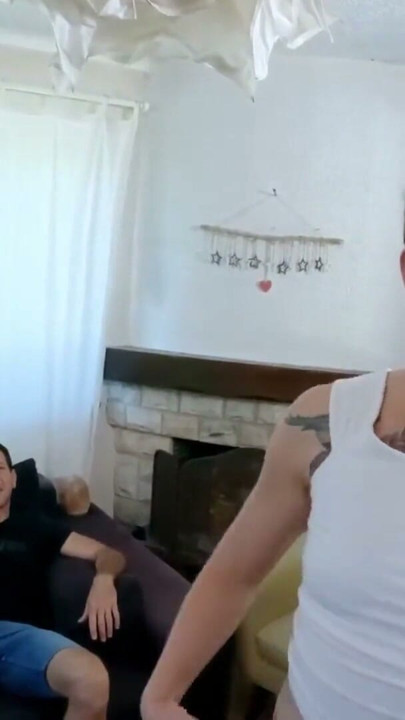 Excellent double penetration on the sofa for the superb French Milf Charlie | Clip 1