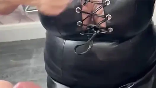 BBW Scouse MILF sucks and fucks son friend in her hair salon