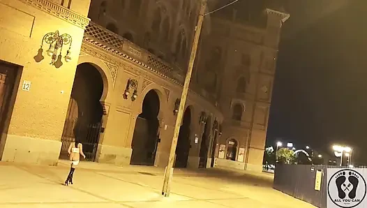 Crazy Latina Bitch Outdoor Public Naked Exhibitionism