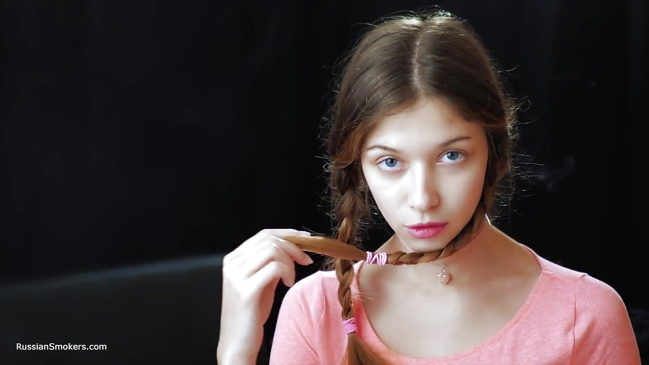 Sexy Russian Temptress Smoking Cigarette Coastal Breeze