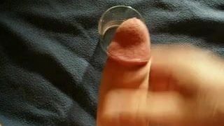 Meine Spermaladung in einem Glas