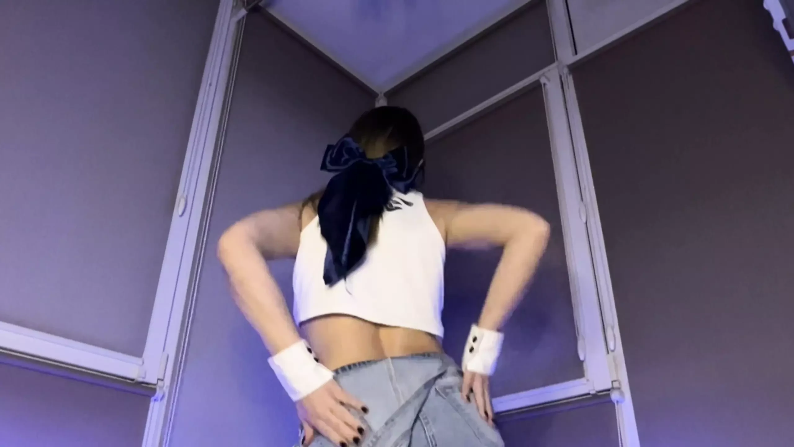 Sexy White Knee-socks Cam 2