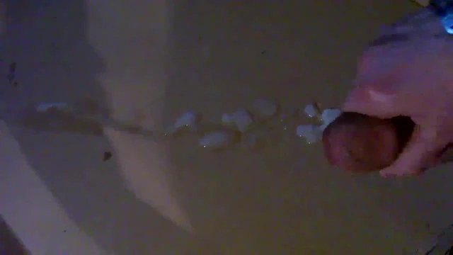 Cumshot on the cardboard box