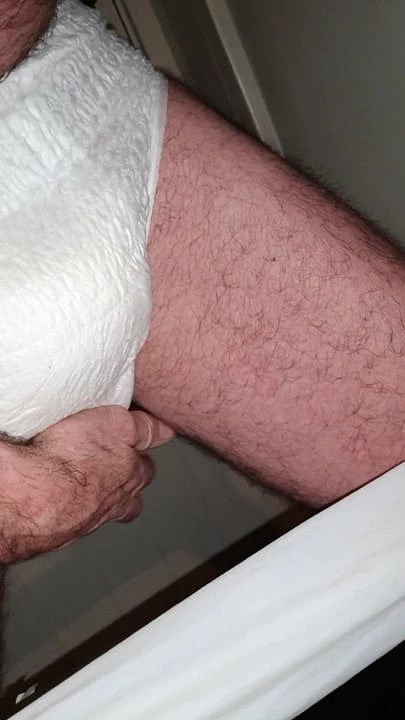 pie in my diaper  in plastic