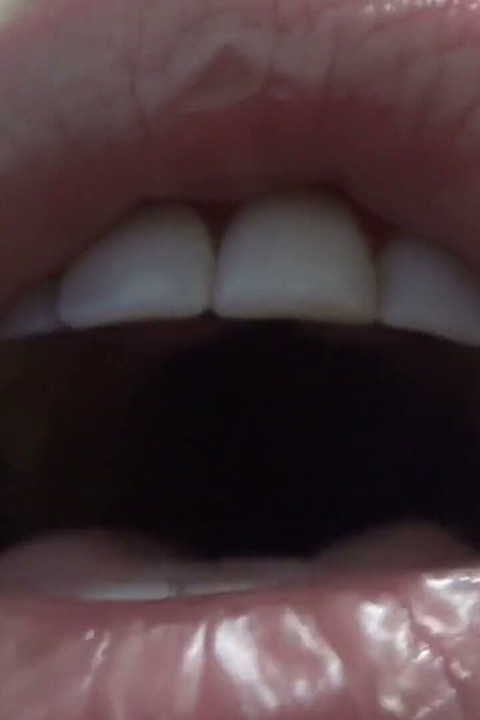 Big full lips, teeth and moaning  fetish!